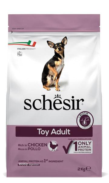 Schesir Dog Toy Adult Chicken КУРКА монопротеїновий сухий корм для собак міні порід 2 кг (53826)